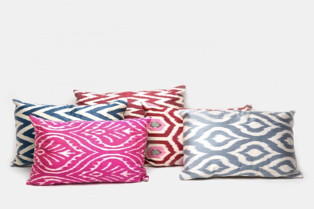 Blue Ikat pillows - Image 1